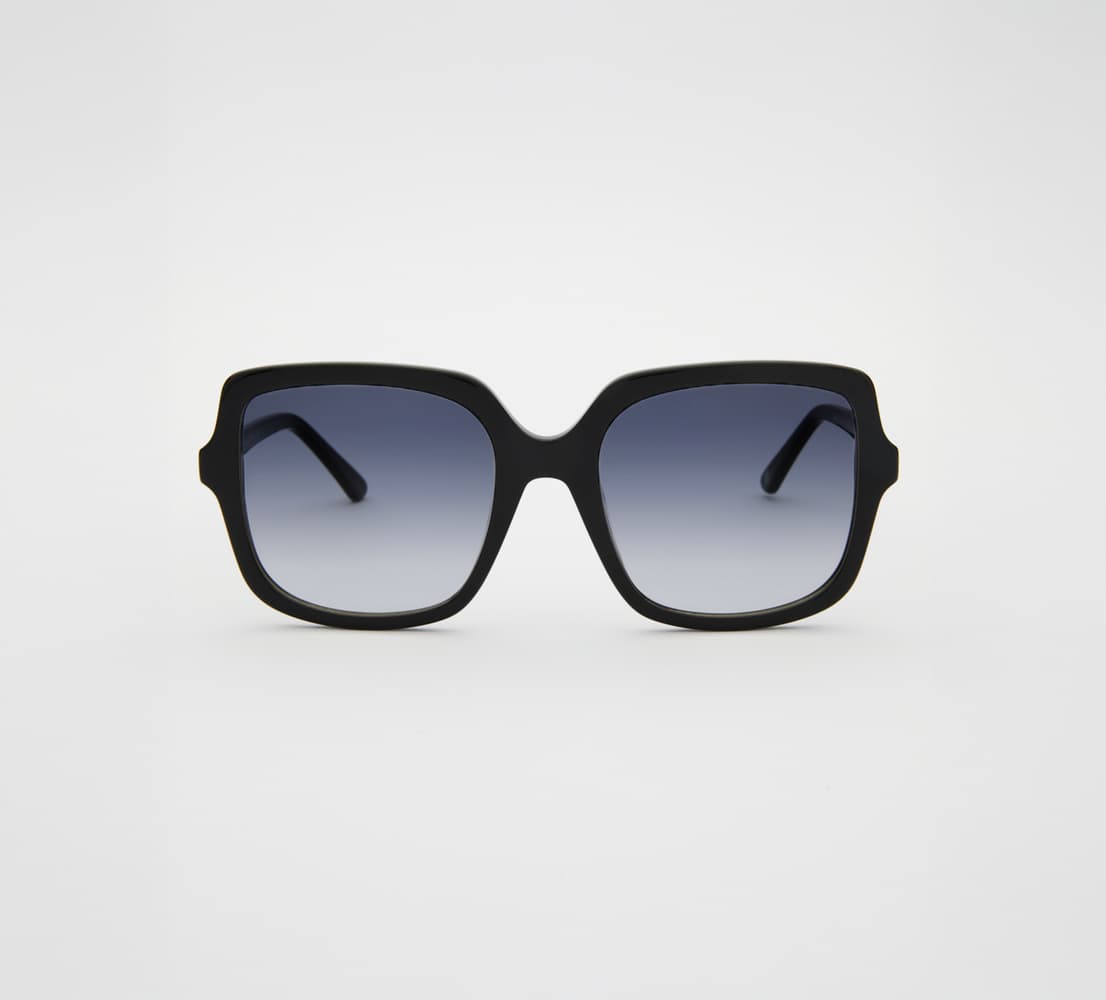 Elara Shiny Black Sunglasses
