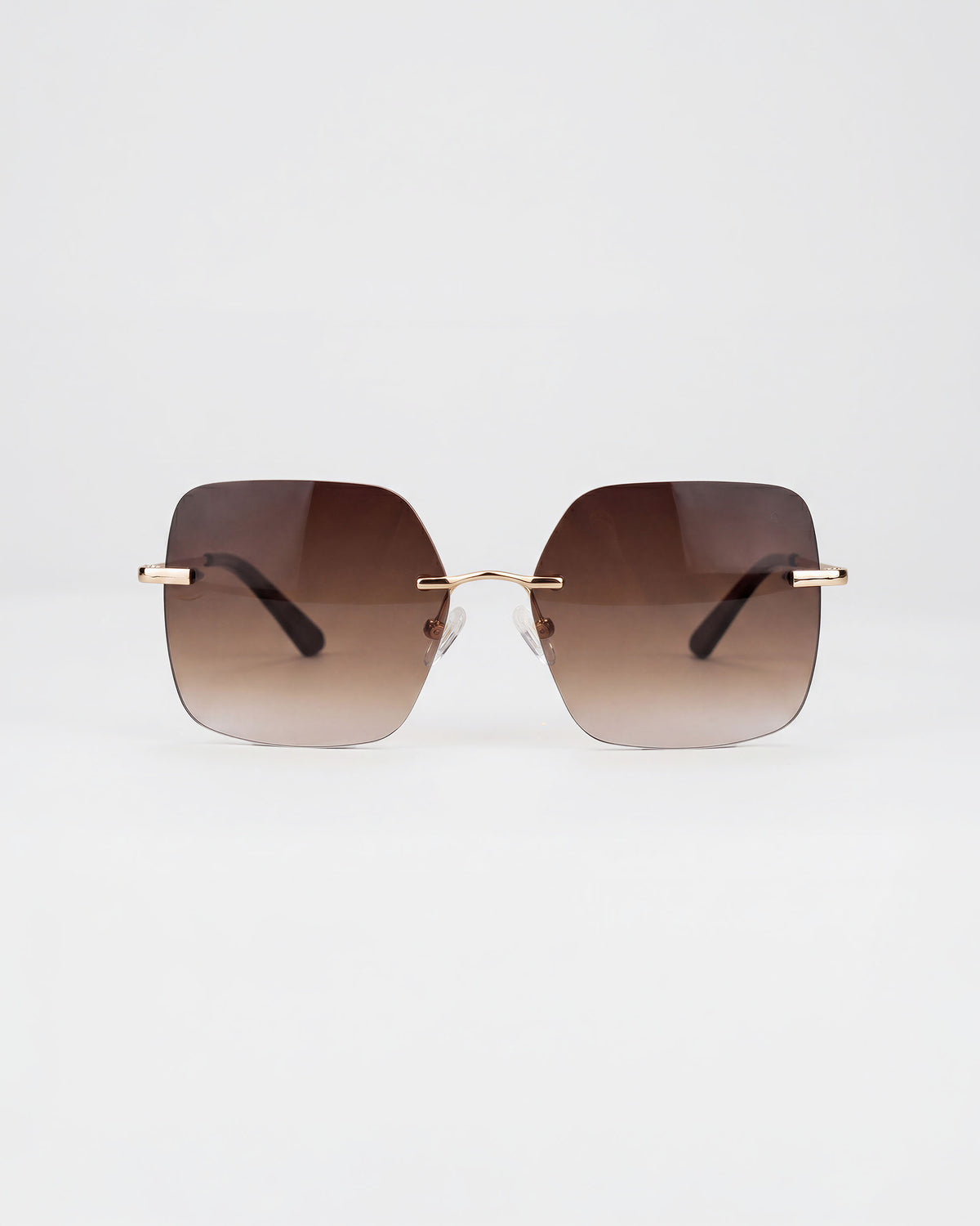 Billie Gold Rimless Sunglasses