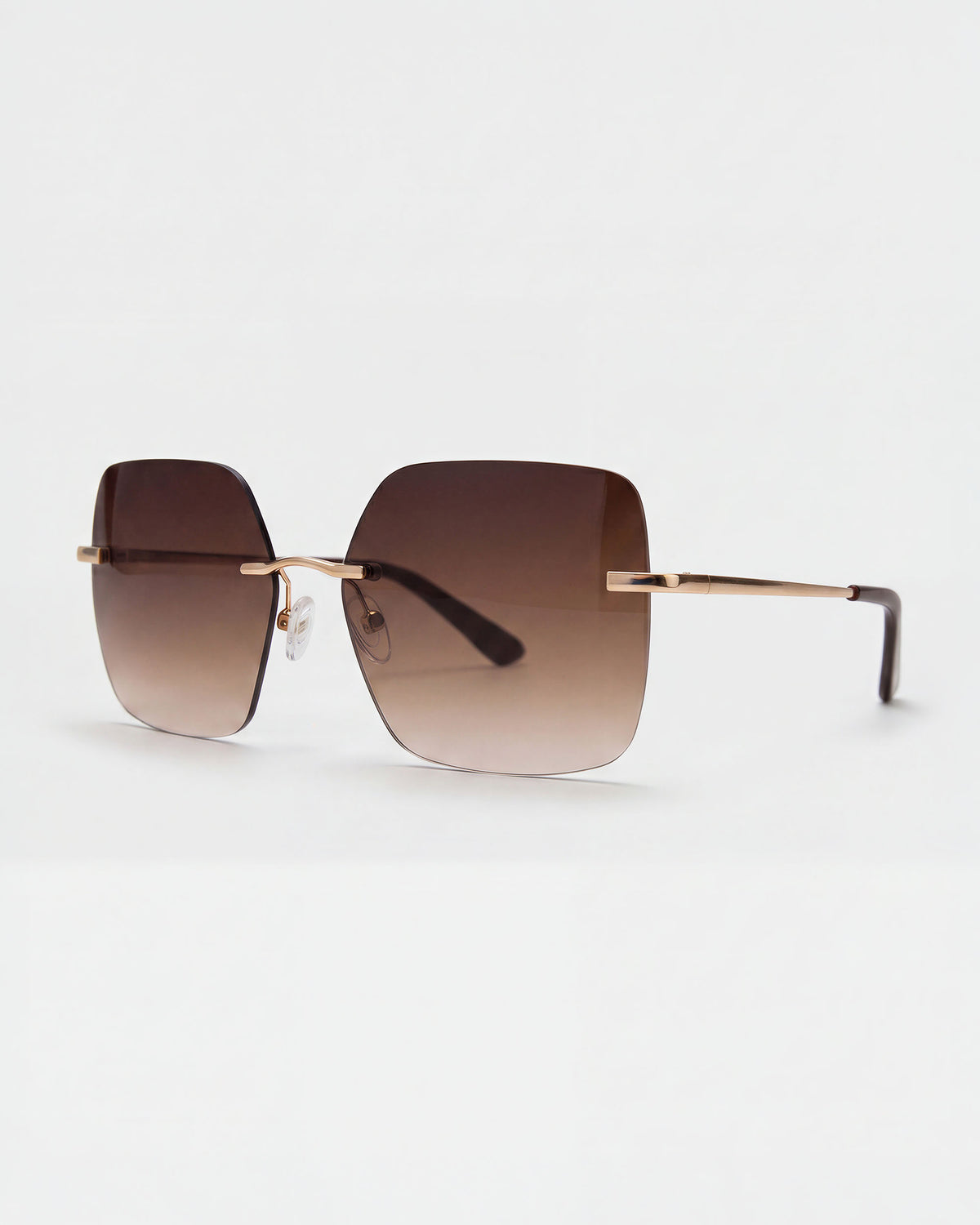 Billie Gold Rimless Sunglasses