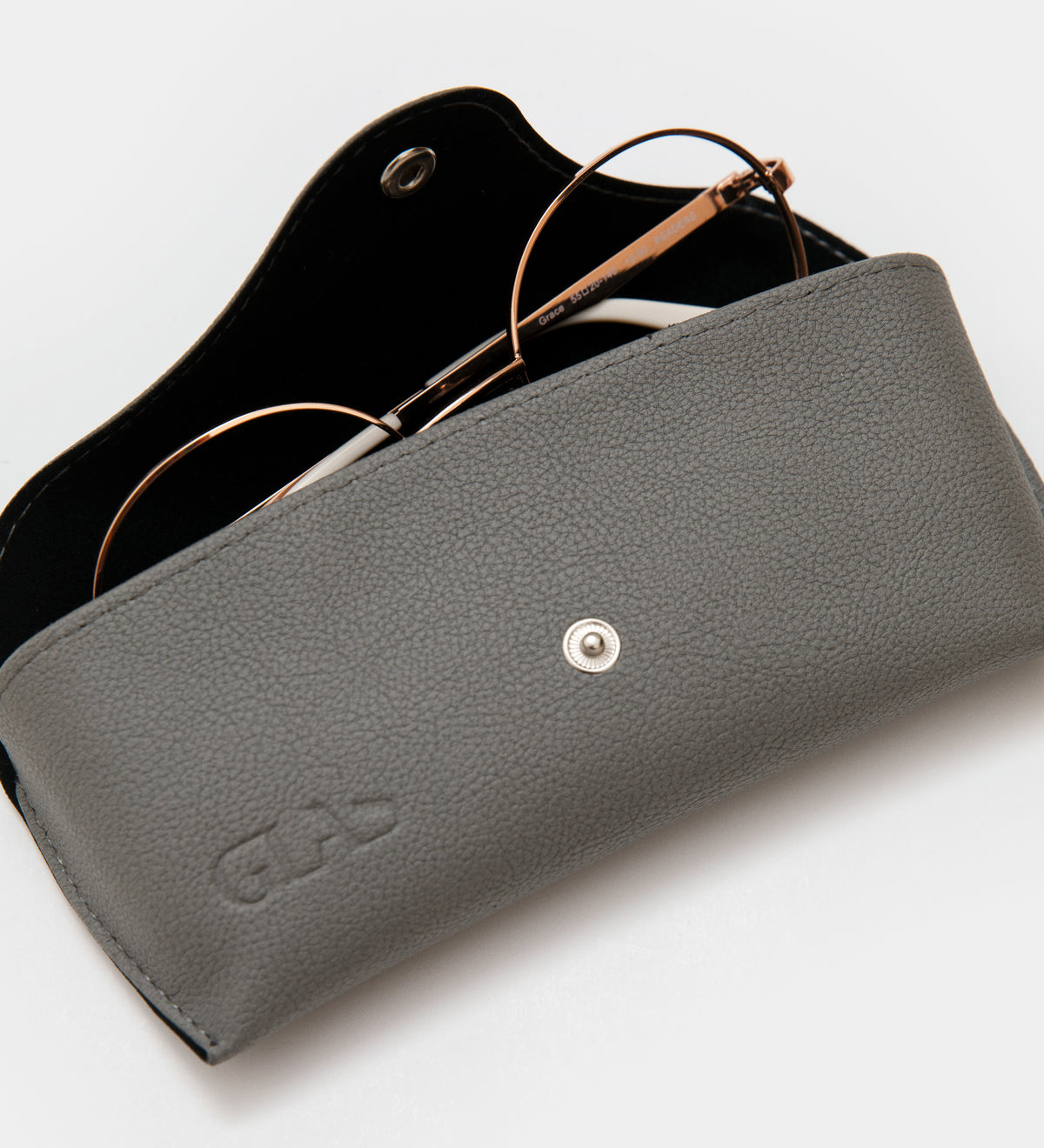 Case in vegan leather Grey