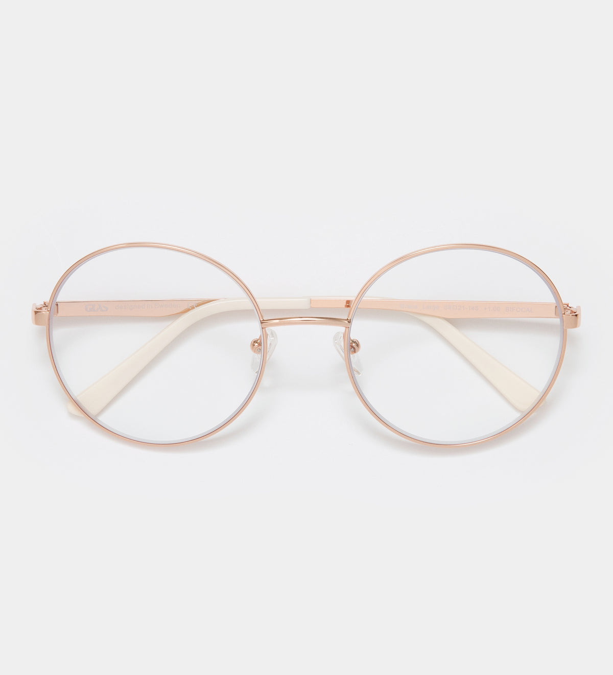Grace Rose Gold Large Blue Light