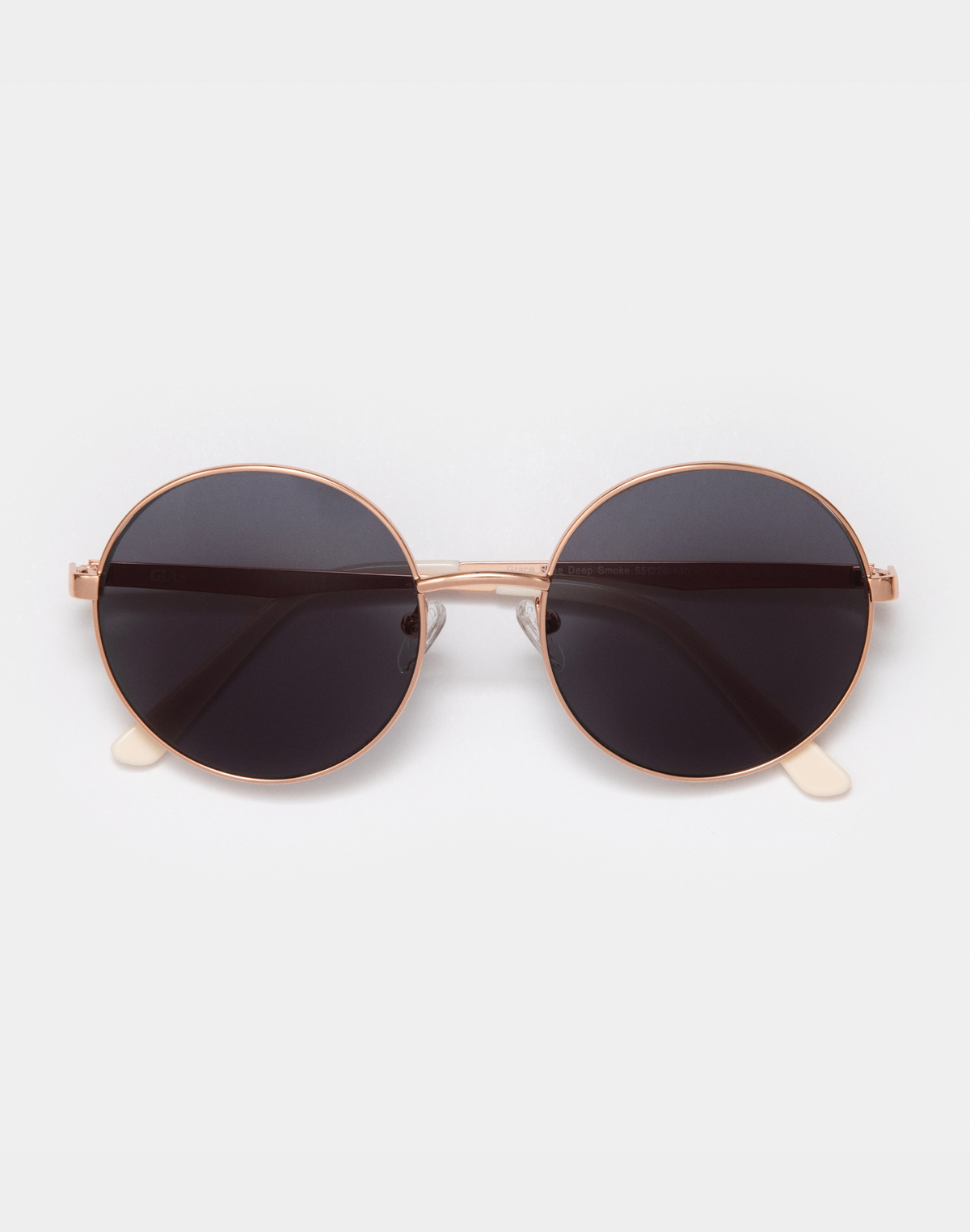 Grace Rose Gold Deep Smoke Sunglasses