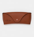 Case in vegan leather brown