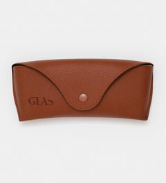 Case in vegan leather brown